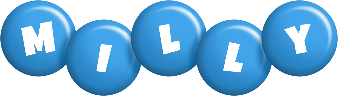 Milly candy-blue logo