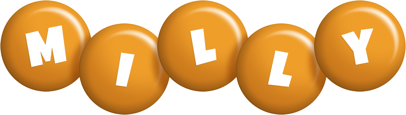 Milly candy-orange logo