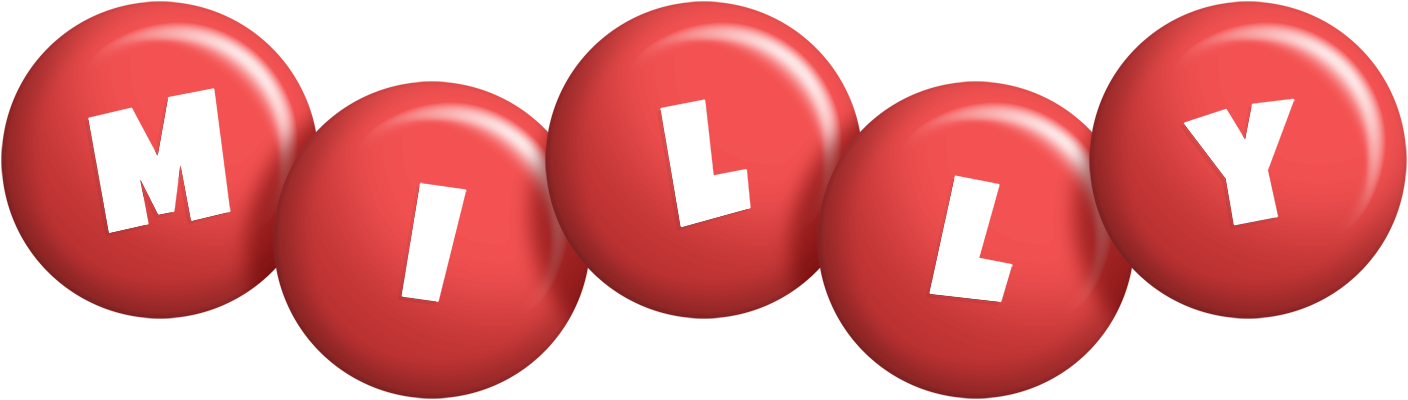 Milly candy-red logo