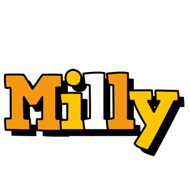 Milly cartoon logo