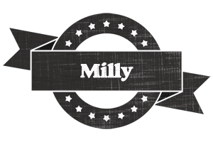 Milly grunge logo