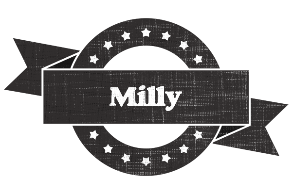 Milly grunge logo