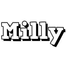 Milly snowing logo