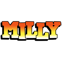 Milly sunset logo
