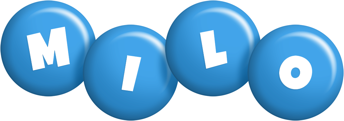 Milo candy-blue logo