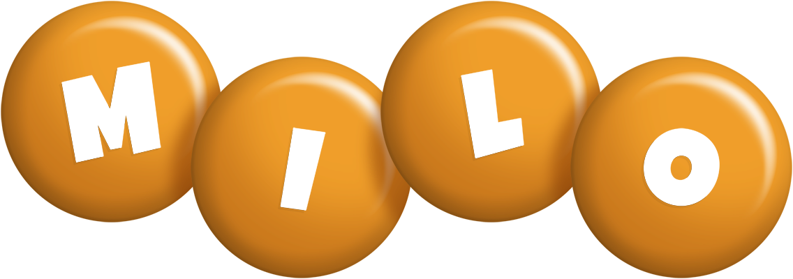 Milo candy-orange logo