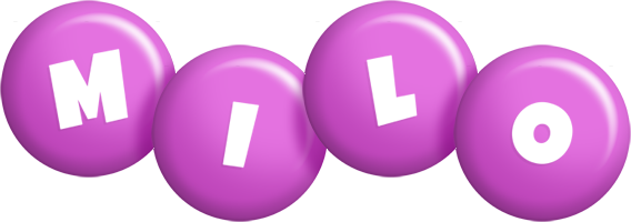 Milo candy-purple logo