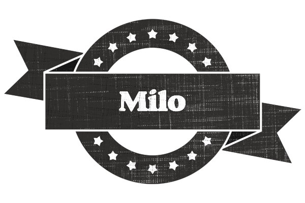 Milo grunge logo