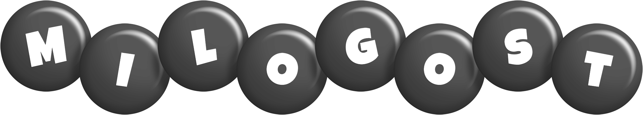 Milogost candy-black logo