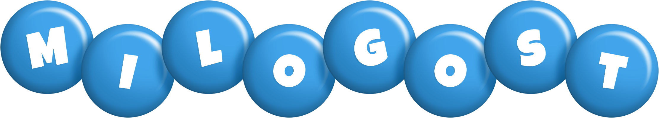 Milogost candy-blue logo