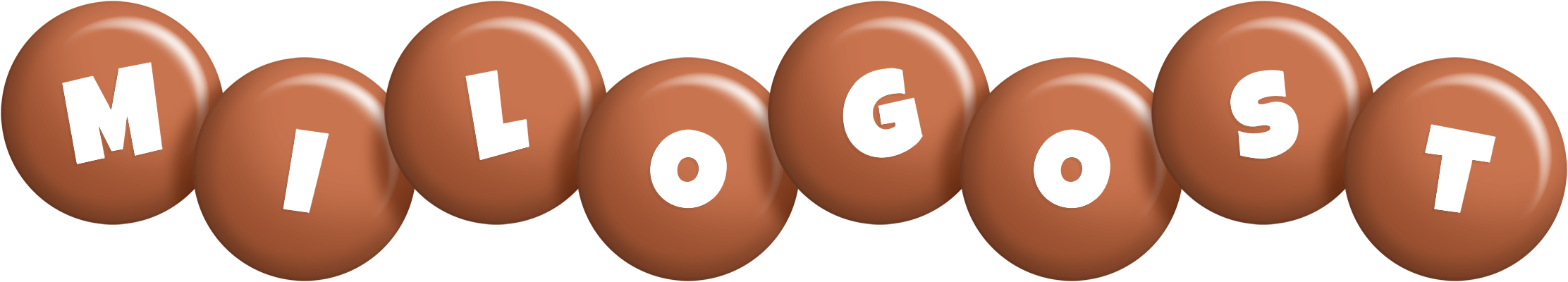 Milogost candy-brown logo