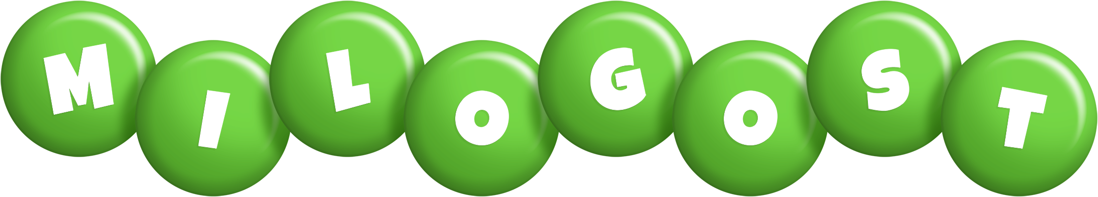 Milogost candy-green logo