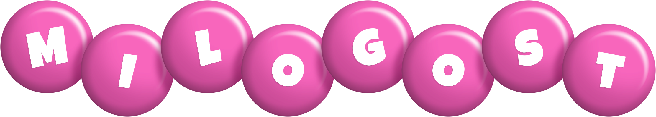 Milogost candy-pink logo