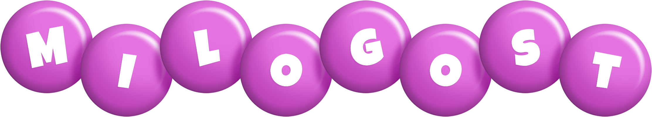 Milogost candy-purple logo