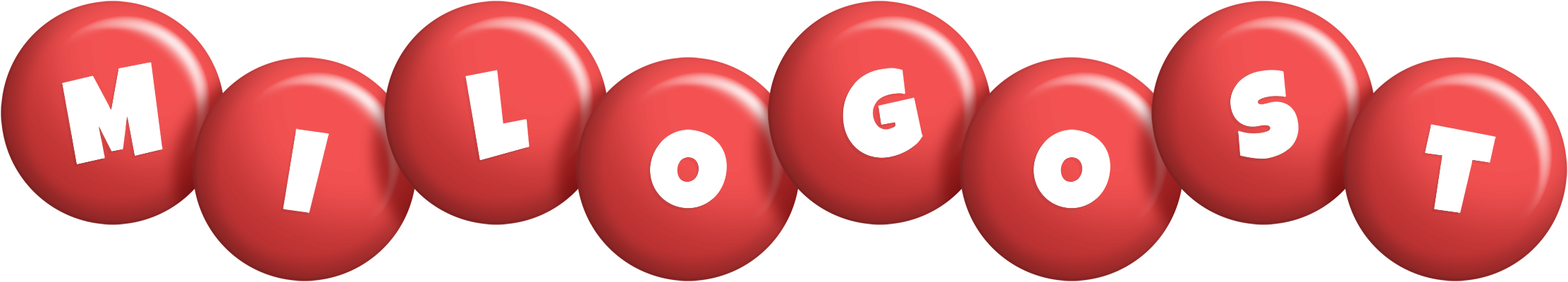 Milogost candy-red logo