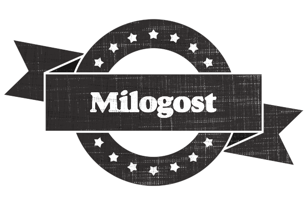 Milogost grunge logo