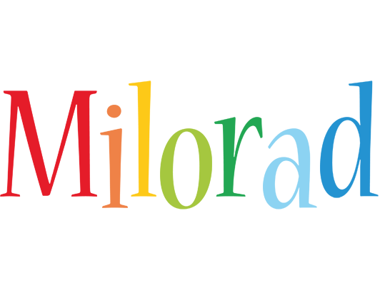 Milorad birthday logo
