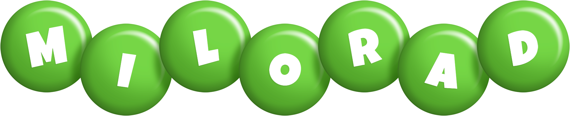 Milorad candy-green logo