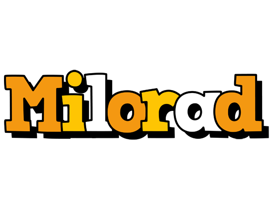 Milorad cartoon logo