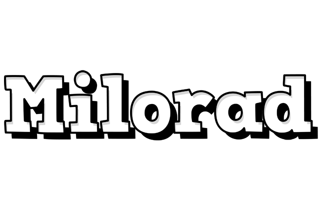 Milorad snowing logo