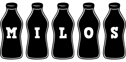 Milos bottle logo