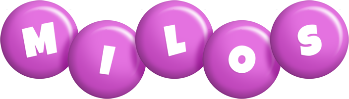 Milos candy-purple logo
