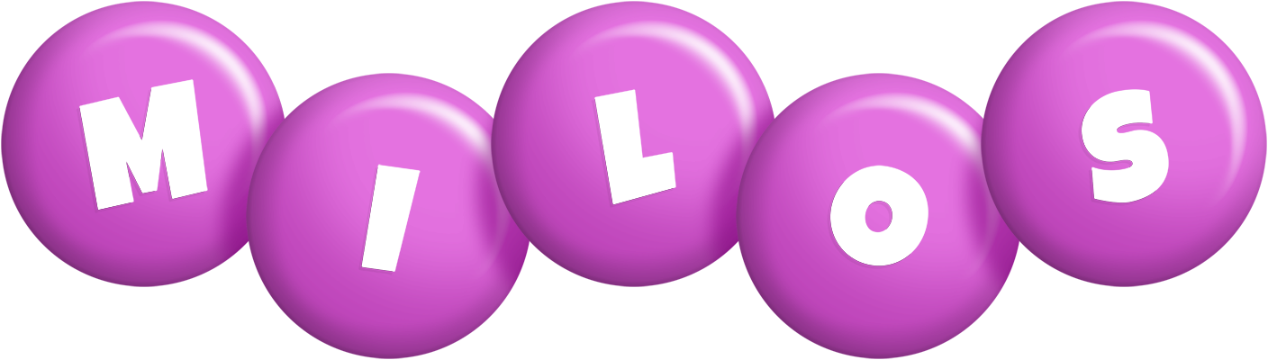 Milos candy-purple logo