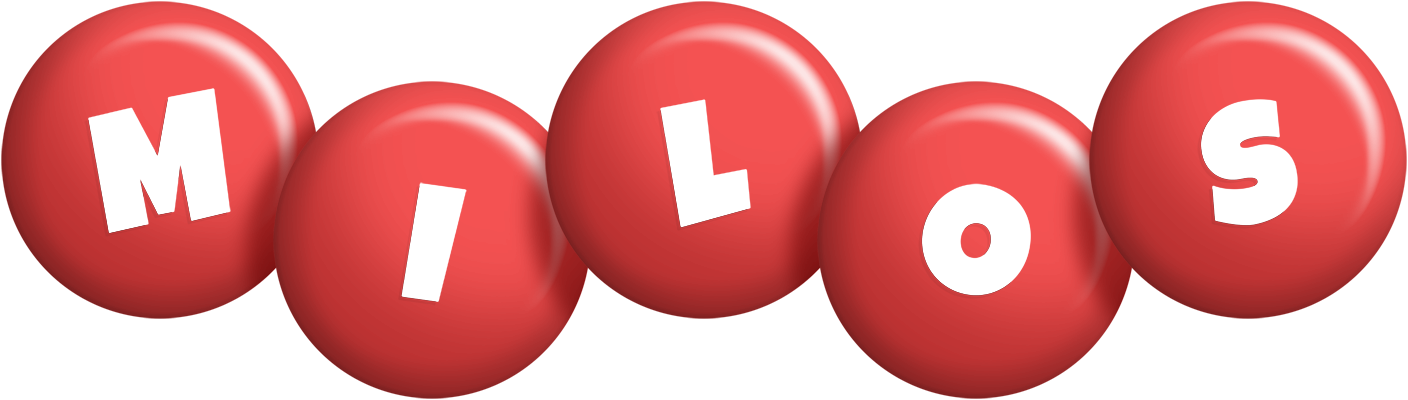 Milos candy-red logo
