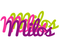 Milos flowers logo