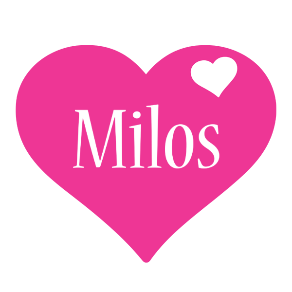 Milos love-heart logo