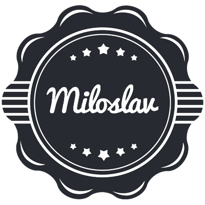 Miloslav badge logo