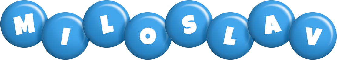 Miloslav candy-blue logo