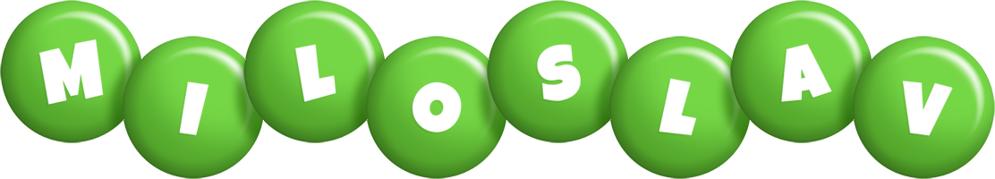 Miloslav candy-green logo