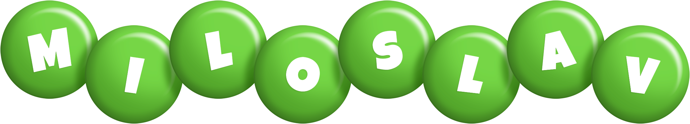 Miloslav candy-green logo