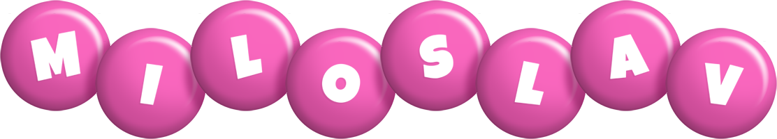 Miloslav candy-pink logo