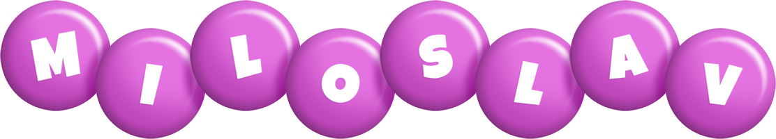 Miloslav candy-purple logo