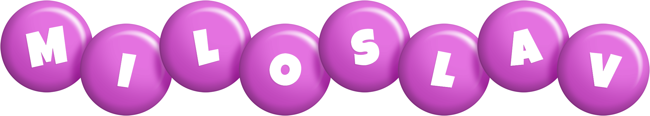 Miloslav candy-purple logo
