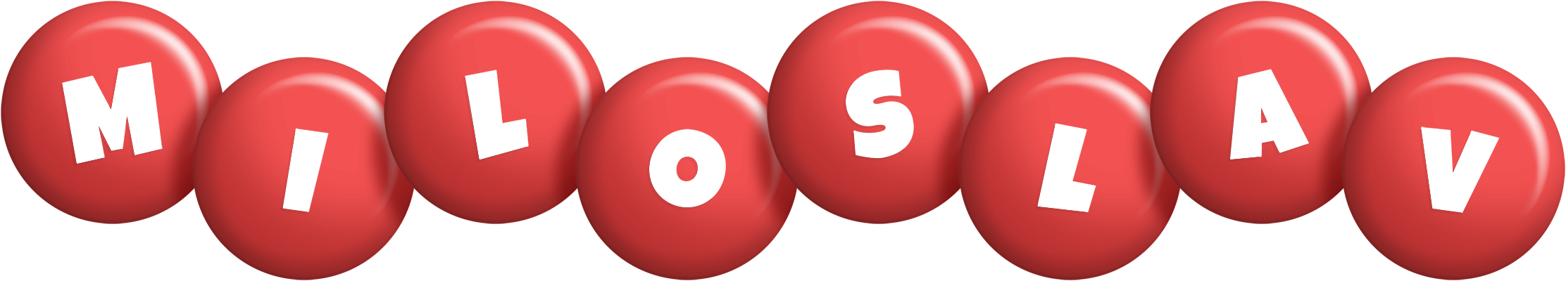 Miloslav candy-red logo
