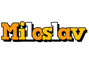 Miloslav cartoon logo