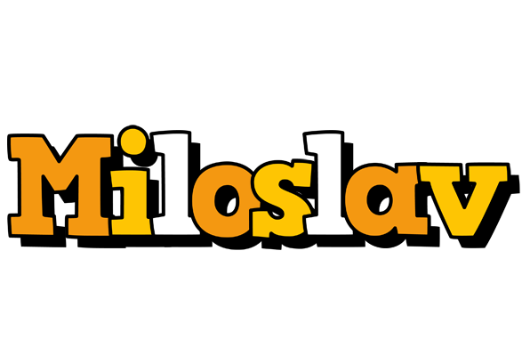 Miloslav cartoon logo