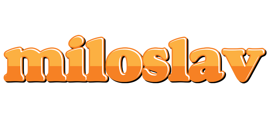 Miloslav orange logo