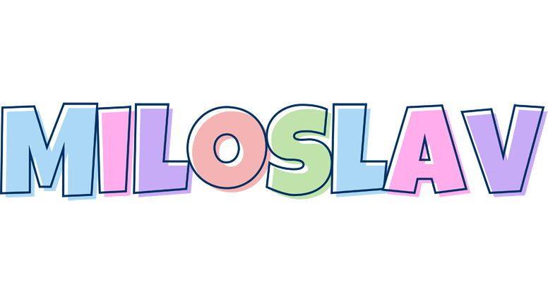 Miloslav pastel logo