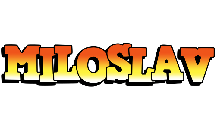 Miloslav sunset logo