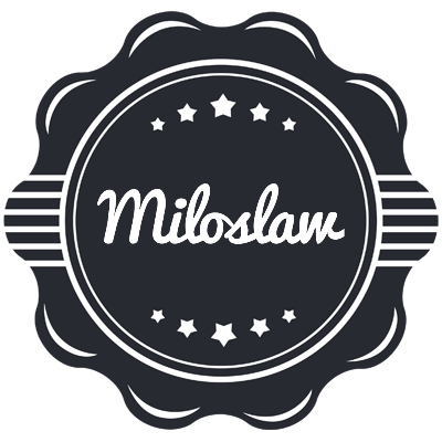 Miloslaw badge logo