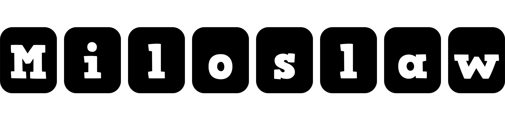 Miloslaw box logo