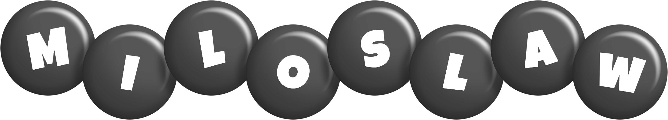 Miloslaw candy-black logo