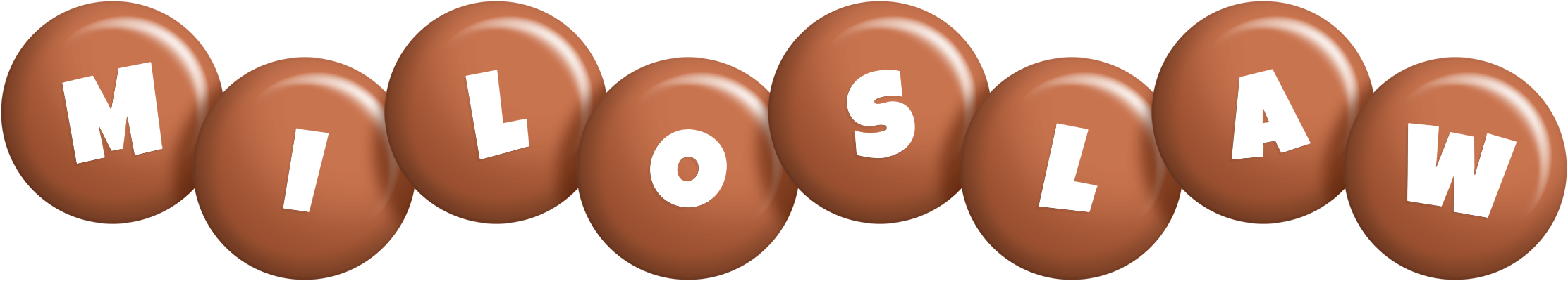 Miloslaw candy-brown logo