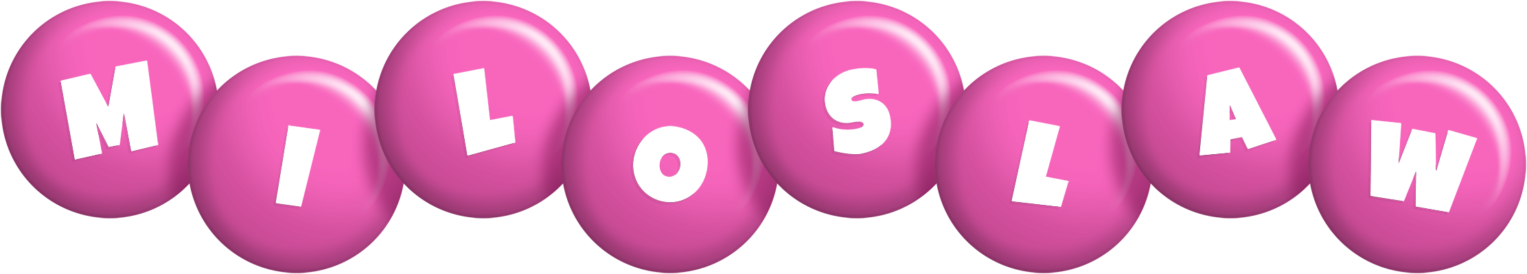 Miloslaw candy-pink logo
