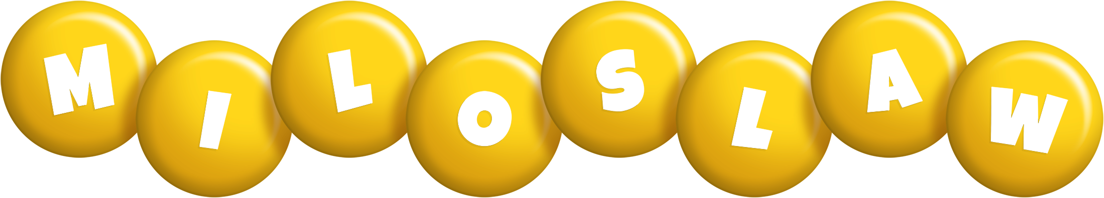 Miloslaw candy-yellow logo