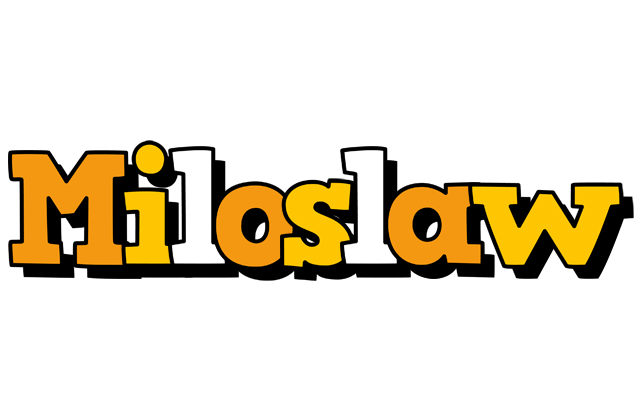 Miloslaw cartoon logo